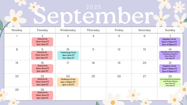 September Calendar